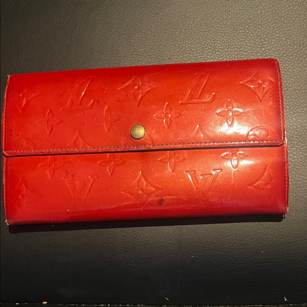 Louis Vuitton Sarah Red Wallet